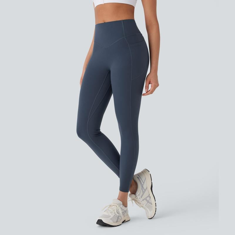 Halara Ultrasculpt™ Socinched High Waisted Tummy Control Butt Lifting Ruched Side Pocket Shaping Yoga Leggings