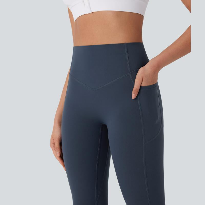 Halara Ultrasculpt™ Socinched High Waisted Tummy Control Butt Lifting Ruched Side Pocket Shaping Yoga Leggings