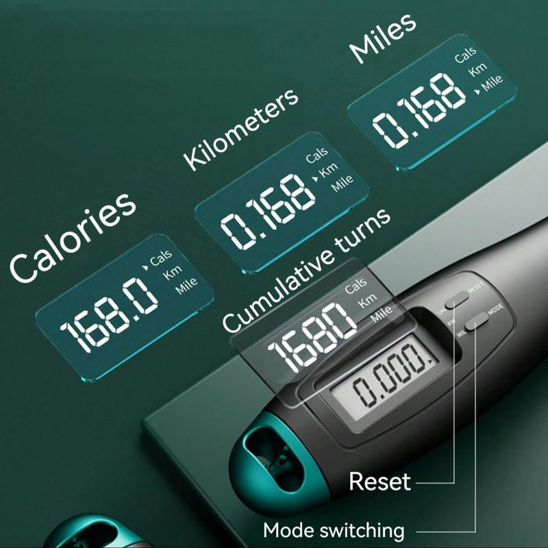 Summer Gym Accessories LCD Screen Counting Skipping Rope, Adjustable Jump Rope, Gym Gear, Indoor Outdoor Exercise Accessories, Home Workout Equipment, Sports Supplies