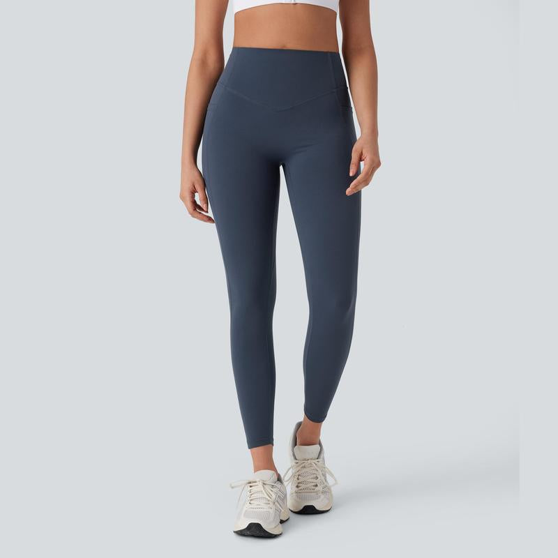 Halara Ultrasculpt™ Socinched High Waisted Tummy Control Butt Lifting Ruched Side Pocket Shaping Yoga Leggings