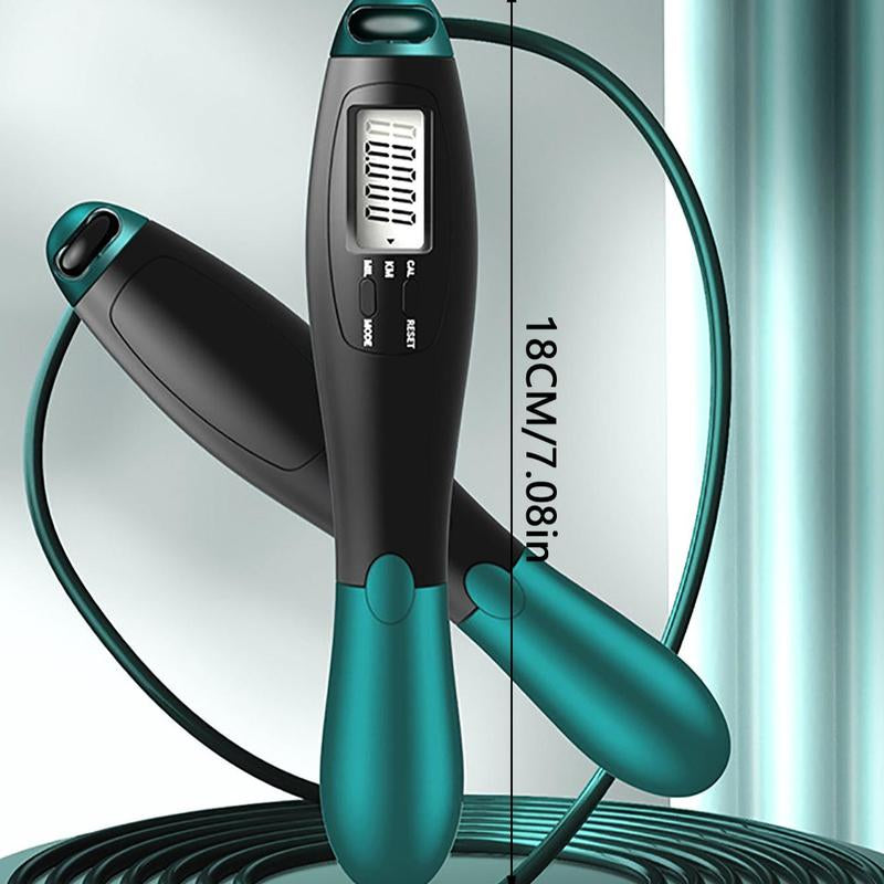 Summer Gym Accessories LCD Screen Counting Skipping Rope, Adjustable Jump Rope, Gym Gear, Indoor Outdoor Exercise Accessories, Home Workout Equipment, Sports Supplies