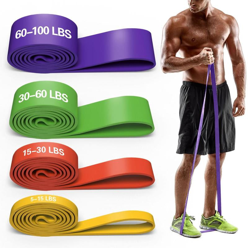 Resistance Elasticity Bands Set, 4 Counts/Set Pull up Band, Workout Band, Durable Elastic Bands, Resistance Bands Set for Legs, Working Out, Muscle Training, Fitness Equipment, Gym Accessories, Stretching Gear, Home Gym Kit, Workout Straps