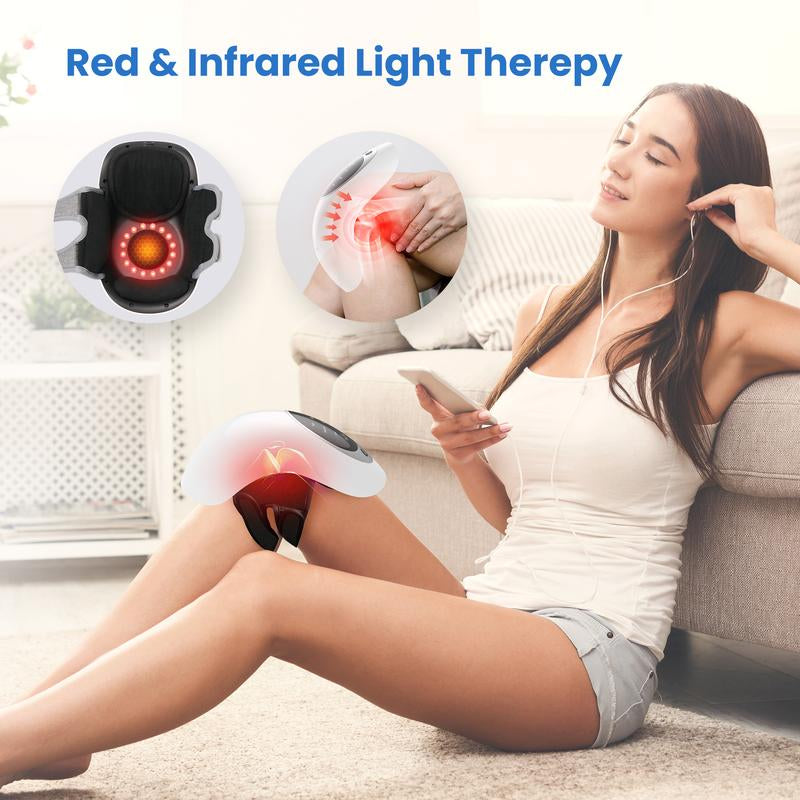 Knee Massager with Heat - FSA or HSA Eligible,Heating and Vibrating Pain Relief Knee Massager for Arthritis,Swelling Stiff Joints and Muscles Injuries,Ideal Gifts for Men,Women - CPL-5530
