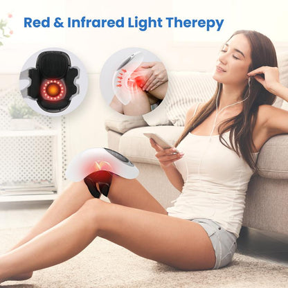 Knee Massager with Heat - FSA or HSA Eligible,Heating and Vibrating Pain Relief Knee Massager for Arthritis,Swelling Stiff Joints and Muscles Injuries,Ideal Gifts for Men,Women - CPL-5530