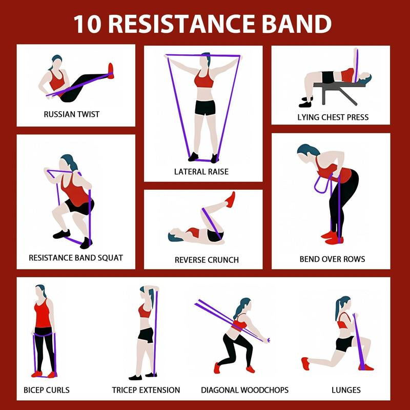 Resistance Elasticity Bands Set, 4 Counts/Set Pull up Band, Workout Band, Durable Elastic Bands, Resistance Bands Set for Legs, Working Out, Muscle Training, Fitness Equipment, Gym Accessories, Stretching Gear, Home Gym Kit, Workout Straps