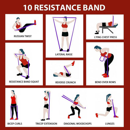 Resistance Elasticity Bands Set, 4 Counts/Set Pull up Band, Workout Band, Durable Elastic Bands, Resistance Bands Set for Legs, Working Out, Muscle Training, Fitness Equipment, Gym Accessories, Stretching Gear, Home Gym Kit, Workout Straps