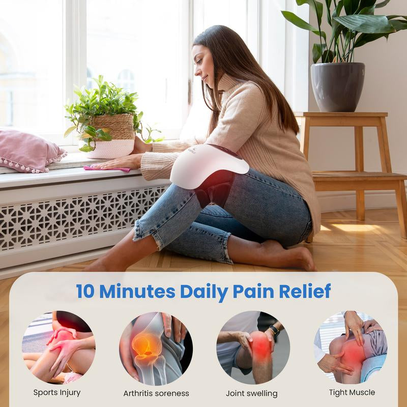 Knee Massager with Heat - FSA or HSA Eligible,Heating and Vibrating Pain Relief Knee Massager for Arthritis,Swelling Stiff Joints and Muscles Injuries,Ideal Gifts for Men,Women - CPL-5530