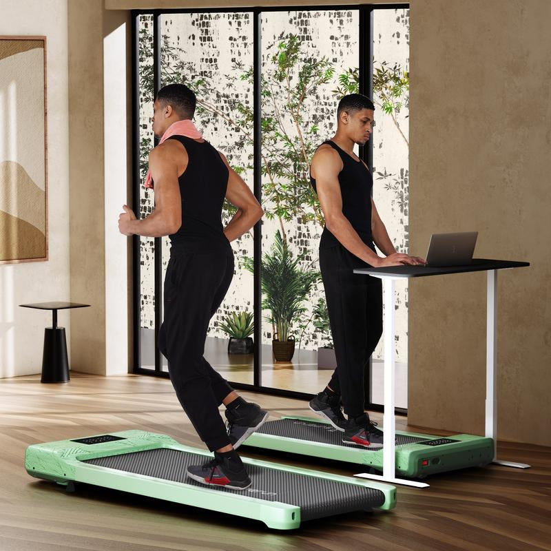Superun Q1 Classic Walkingpad Bluetooth Underdesk Treadmill Running Jogging Pad Remotecontrol for Home Office Lightweight Installation Free