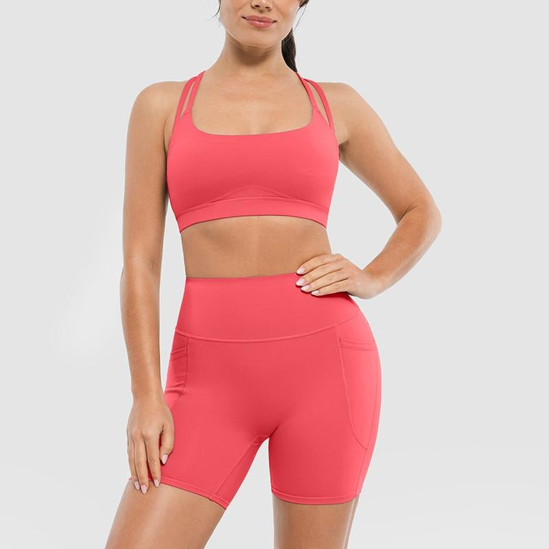 Popilush BRXL Women'S 5 Inch Inseam Biker Shorts with Pockets High Waist Buttery Soft Yoga Athletic Gym Running Volleyball Spandex Shorts-Live1