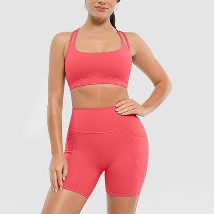 Popilush BRXL Women'S 5 Inch Inseam Biker Shorts with Pockets High Waist Buttery Soft Yoga Athletic Gym Running Volleyball Spandex Shorts-Live1