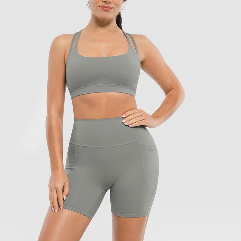 Popilush BRXL Women'S 5 Inch Inseam Biker Shorts with Pockets High Waist Buttery Soft Yoga Athletic Gym Running Volleyball Spandex Shorts-Live1