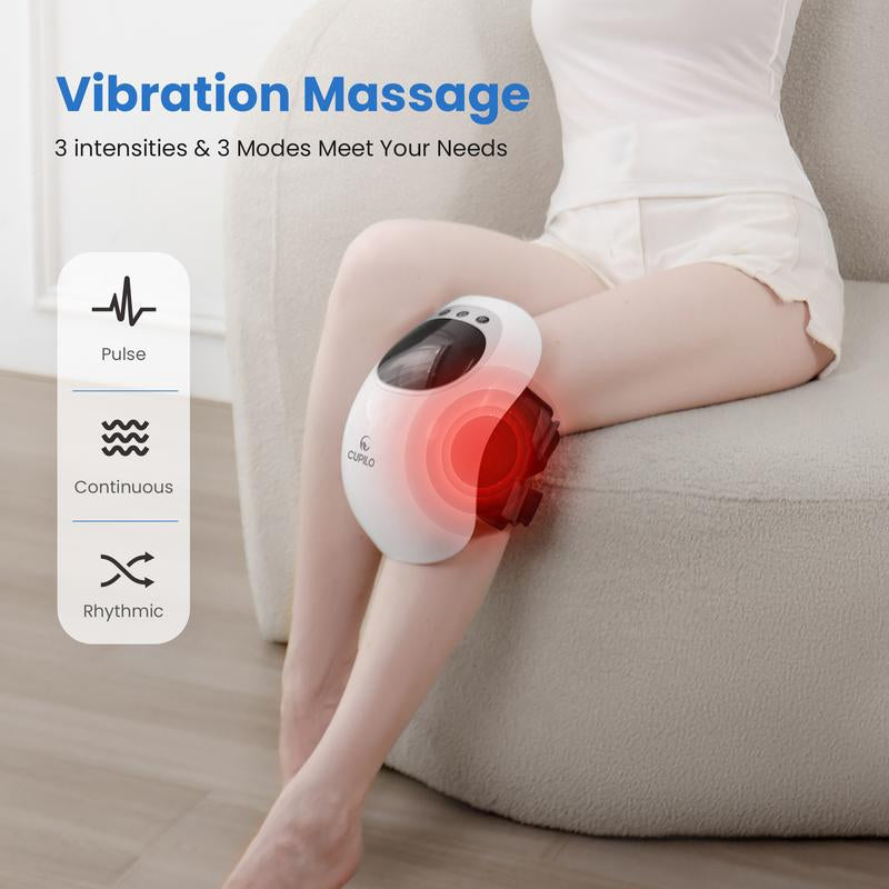Knee Massager with Heat - FSA or HSA Eligible,Heating and Vibrating Pain Relief Knee Massager for Arthritis,Swelling Stiff Joints and Muscles Injuries,Ideal Gifts for Men,Women - CPL-5530