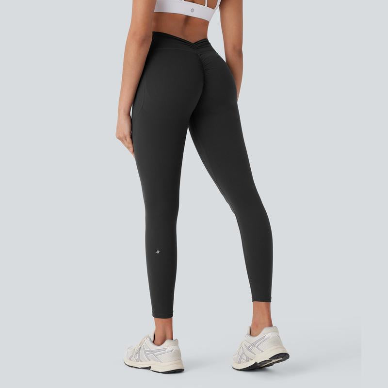 Halara Ultrasculpt™ Socinched High Waisted Tummy Control Butt Lifting Ruched Side Pocket Shaping Yoga Leggings