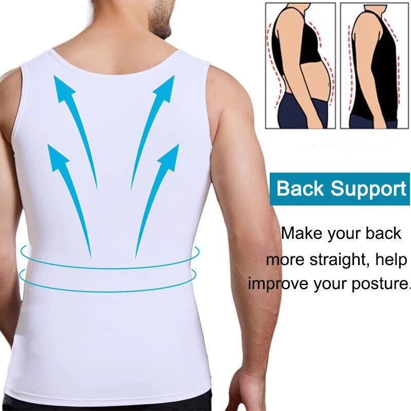 Body Shaper Compression Vest Undershirt Seamless Waist Trainer Tank Top Belly Control Workout Shapewear