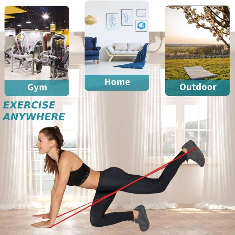 Resistance Elasticity Bands Set, 4 Counts/Set Pull up Band, Workout Band, Durable Elastic Bands, Resistance Bands Set for Legs, Working Out, Muscle Training, Fitness Equipment, Gym Accessories, Stretching Gear, Home Gym Kit, Workout Straps