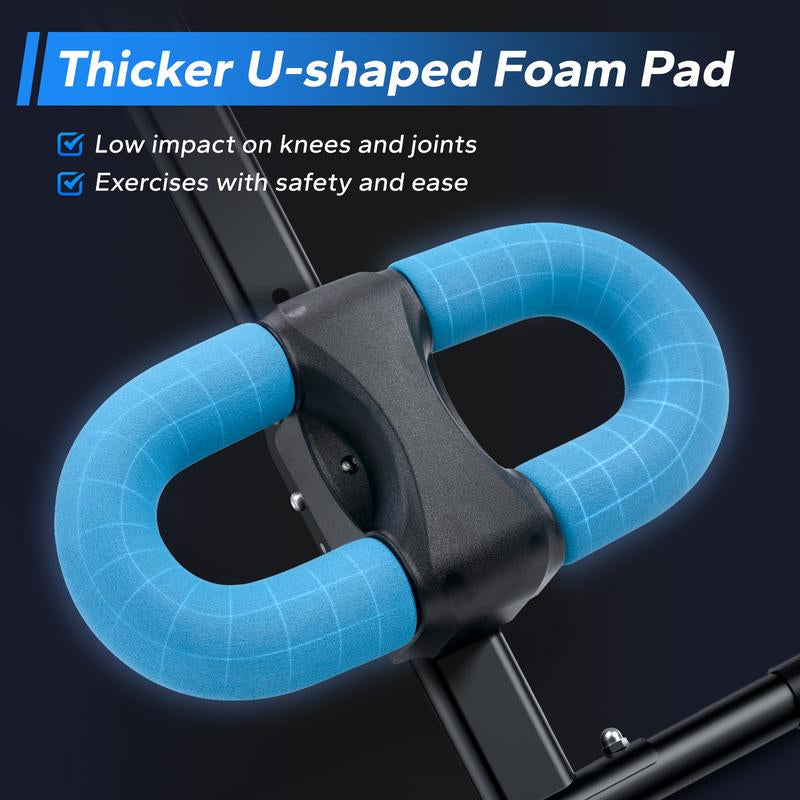 MERACH Adjustable Ab Trainer LCD Monitor Foldable Abdominal Exercise Machine Core Workout Buttocks Shaper Fitness Equipment