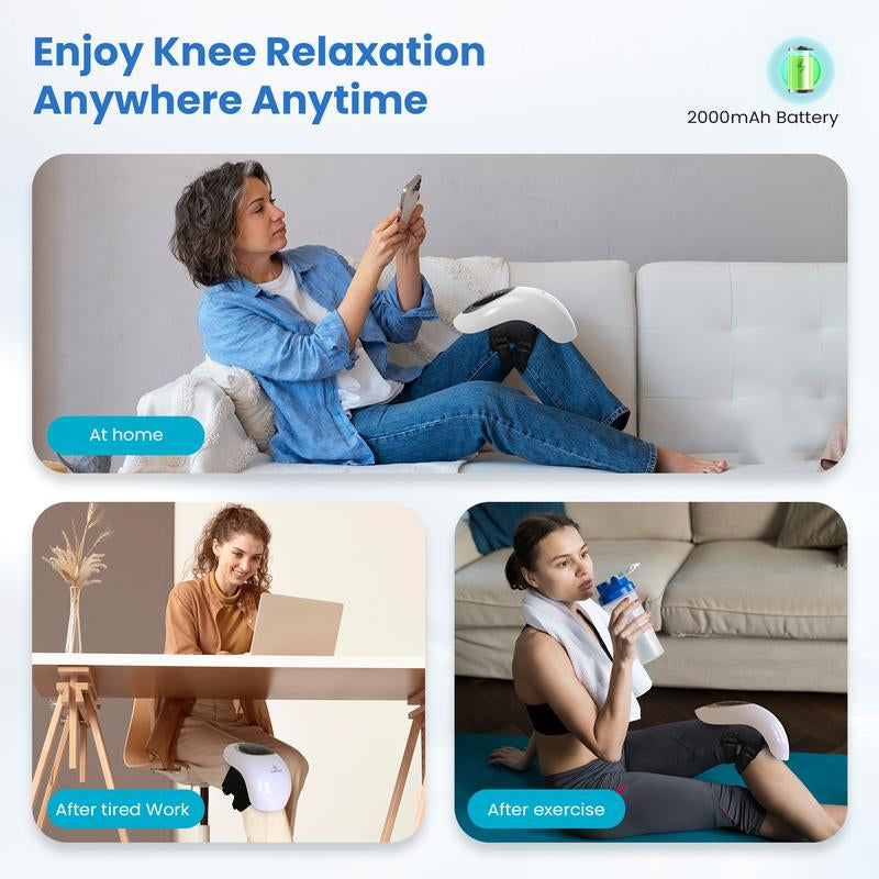 Knee Massager with Heat - FSA or HSA Eligible,Heating and Vibrating Pain Relief Knee Massager for Arthritis,Swelling Stiff Joints and Muscles Injuries,Ideal Gifts for Men,Women - CPL-5530